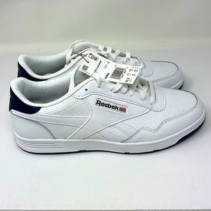 Men’s Reebok Club MEMT Tennis Shoes White Navy 10.5